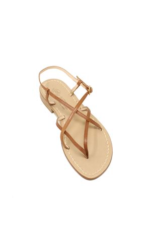 Leather colored Capri sandals Da Costanzo | 2013ARGENTO